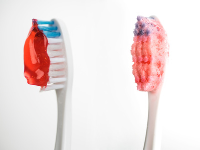 a professional conceptual shoot of the before and after of a toothbrush taken by best creative advertising photographer ashish gurbani based in mumbai india