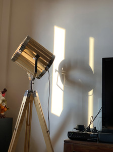 professional photoshoot taken in an indoor setting of sunlight beaming through the window onto a wooden lamp shot during covid 19 quarantine by leading product photographer ashish gurbani based in Mumbai india