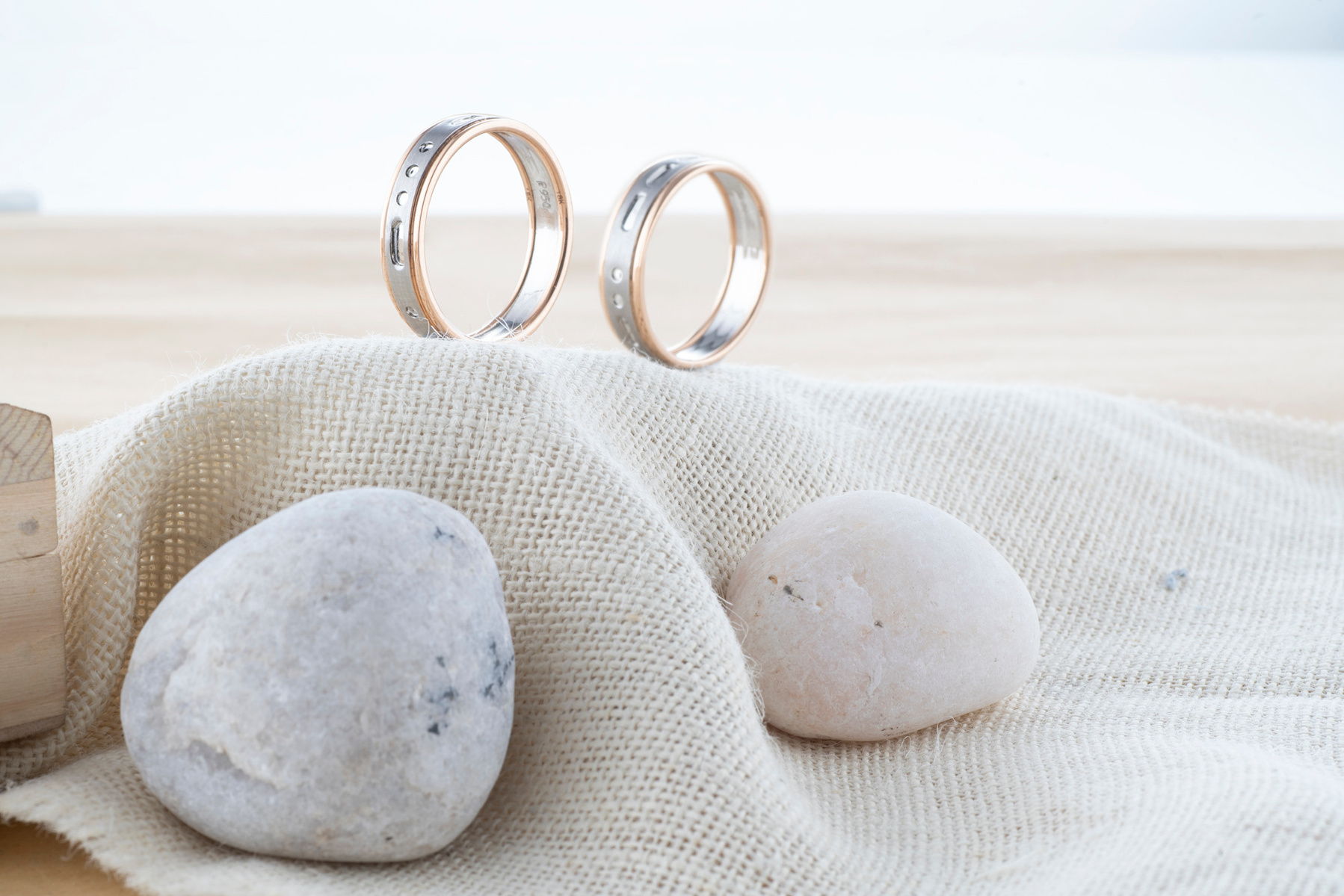 a concept based product shoot of two jewellery rings platinum photo story trekking the mountain shot by top advertising photographer ashish gurbani based in mumbai india