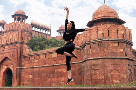 dance practice session by the red fort in delhi shoot by the best indian advertising photographer based in mumbai and delhi india
