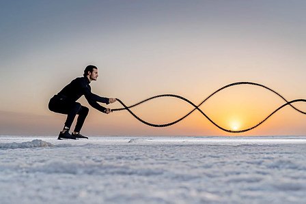 sunset workout at the rann of kutch gujarat photography assignment by leading indian advertising photographer based in mumbai india
