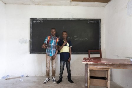 classroom school students monrovia liberia Shot by Ashish Gurbani best travel and advertising photographer based out of Mumbai santacruz east pune india