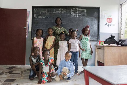 children classroom school liberia Shot by Ashish Gurbani best travel and advertising photographer based out of Mumbai santacruz east pune india