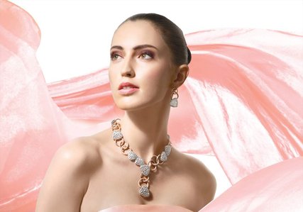 italian jewellery advertising campaign with top model in studio shoot for pune based brand rathod jewellers concept photoshoot with top advertising photographer based in mumbai india