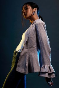 leading indian female model summer Jacobs studio concept neon photoshoot with best commercial clothing brand shot by leading fashion photographer based in delhi india Ashish gurbani