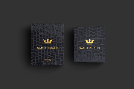 Packaging shot for dark snake print luxury box on gray background photoshoot professionally shot with black background by best product photographer ashish gurbani based in Mumbai India.