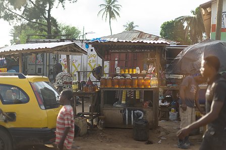 Shot of a small market in town with shops opening shot by Ashish Gurbani top product photographer based in Mumbai India.