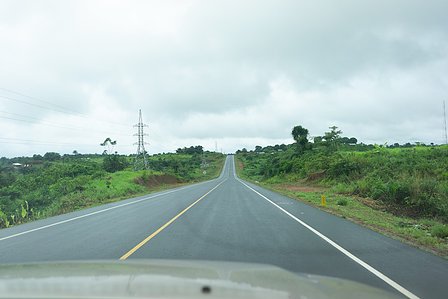 An endless and serine drive on a straight road captured by Ashish Gurbani leading travel photographer based in Mumbai India.