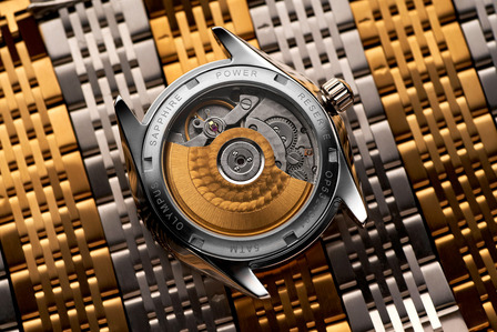 close up macro photography of watch with open heart for brand photo campaign in mumbai india