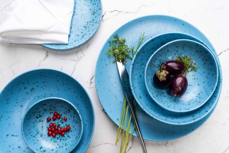 light concept blue porcelain luxury plates with fresh vegetables photography concept by best product photographer based in mumbai india