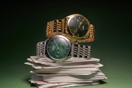 two watches stacked up like jwellery for branding photoshoot by best advertising photographer in mumbai