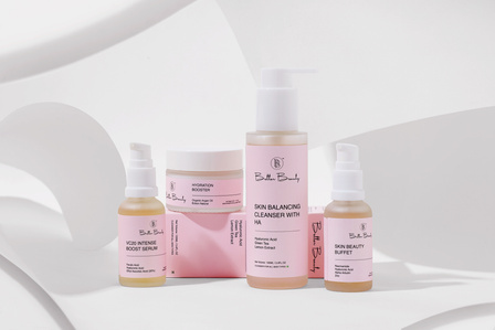 cosmetic and skin care beauty products shot on a white background by leading cosmetic brand photographer based in pune india