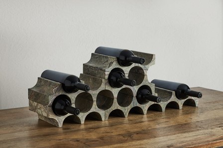 a pile-up of stone vodka bottle holder photographed by famous still life photographer based in pune india