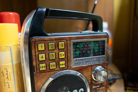 Very old fm radio having different bands playing a classic collection shot by Ashish Gurbani top fashionphotographer based in Mumbai India.