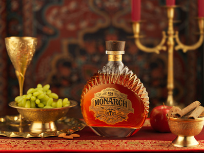 a glass bottle placed by a professional product photographer for conceptual ingredient shoot in pune
