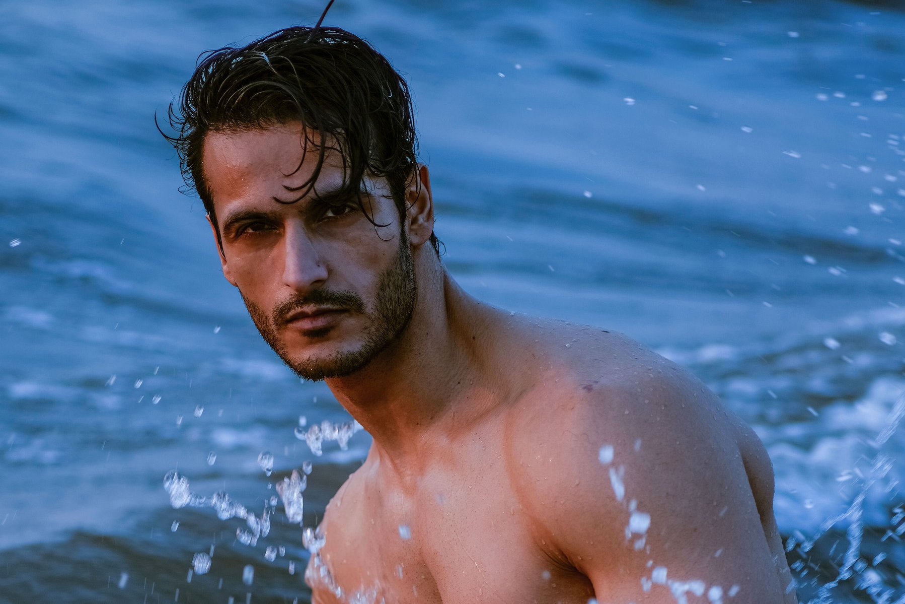 a professional close up portrait photograph of male model and actor angel Singh shot by best advertising photographer ashish gurbani based in Mumbai india