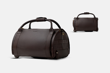 two leather bags placed on ecommerce background for best luxury product photographer based in pune