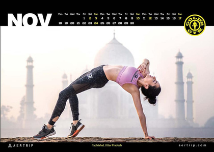 yoga by the scenic taj mahal in Agra photography shoot with the leading indian commercial photographer based in mumbai india
