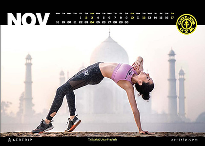 yoga by the scenic taj mahal in Agra photography shoot with the leading indian commercial photographer based in mumbai india
