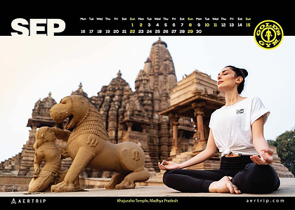 sunrise meditation at khajuraho madhya pradesh with the gorgeous model paniza shoot with the top indian advertising photographer based in delhi india

