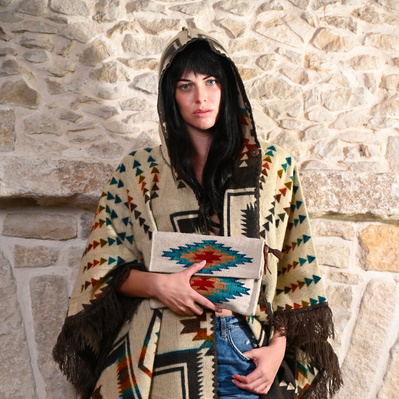 Unisex Reversible Ruanas/ ponchos made by artisans in Ecuador for adults and kids! 