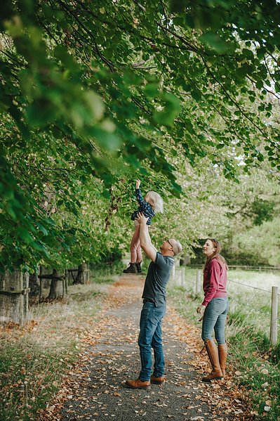 Mum, Dad and Daughter- North Yorkshire Family Photography