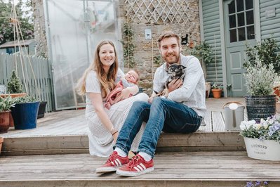 Mum, Dad, Daughter and Dog- North Yorkshire Family Photography