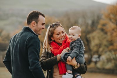 Mother, Father and Son- North Yorkshire Family Photography