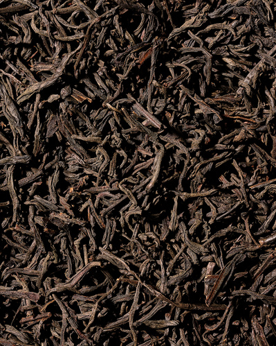 Close-up image of dried black tea leaves!