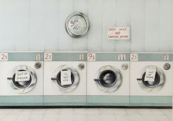 Candace Slager Rinse Repeat artwork Bluethumb 'Calming Colours' Curator's Pick