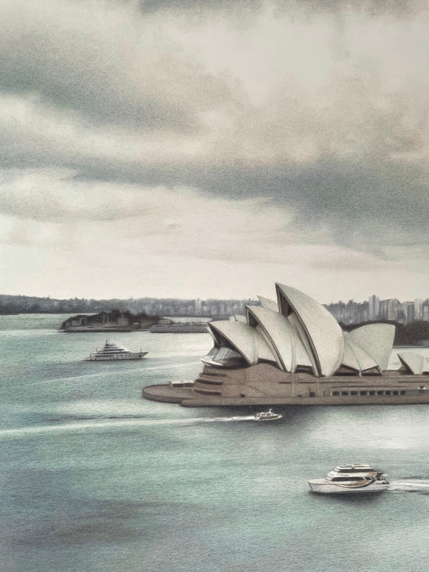 Sydney Opera house original drawing artwork