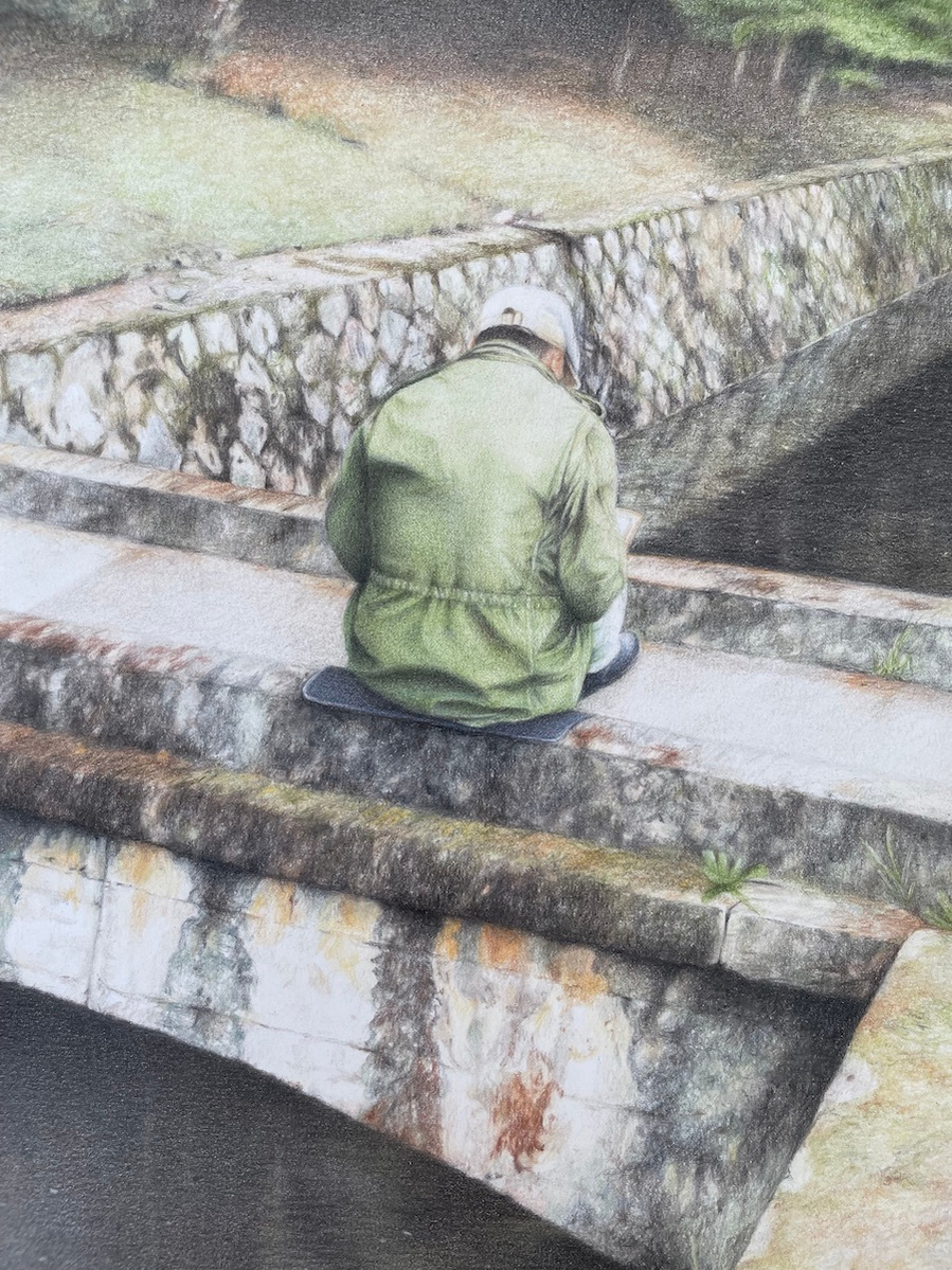 Zoom in on Philosophers Path artwork by Candace Slager