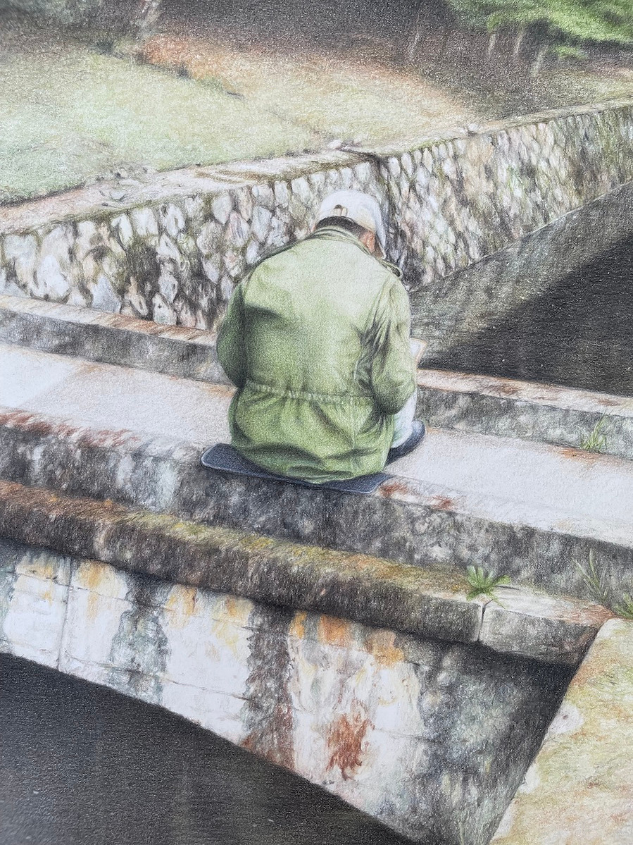 Zoom in on Philosophers Path artwork by Candace Slager