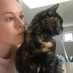 Candace Slager and studio assistant Hazel Slager