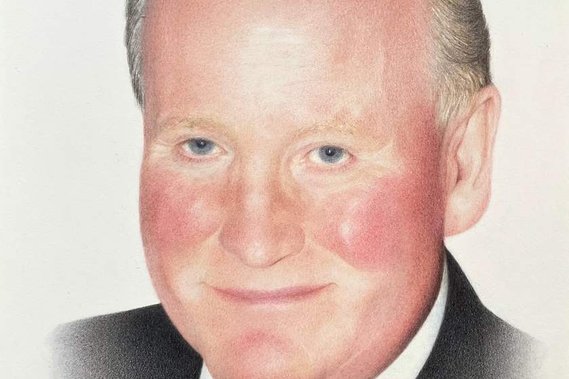 Commission artwork by Candace Slager. Colour pencil. Peter. Portrait commission.