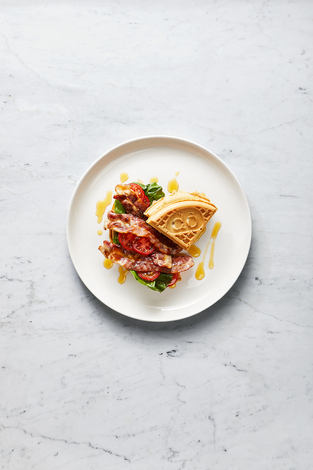 Branded waffles for Do Deli @ Hilton breakfast menu. Recipe development from Jane Alty for Stir Creative. Photography by London based food photographer Lol Johnson. Food and prop styling by Iona Blackshaw.