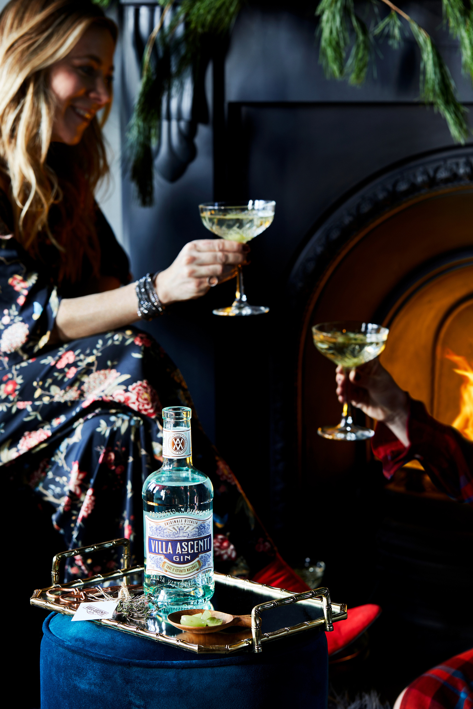 Villa Ascenti gin social media campaign. Shot by south east London based food and product photographer Lol Johnson. Styled by Nicki Bamford Bowes.