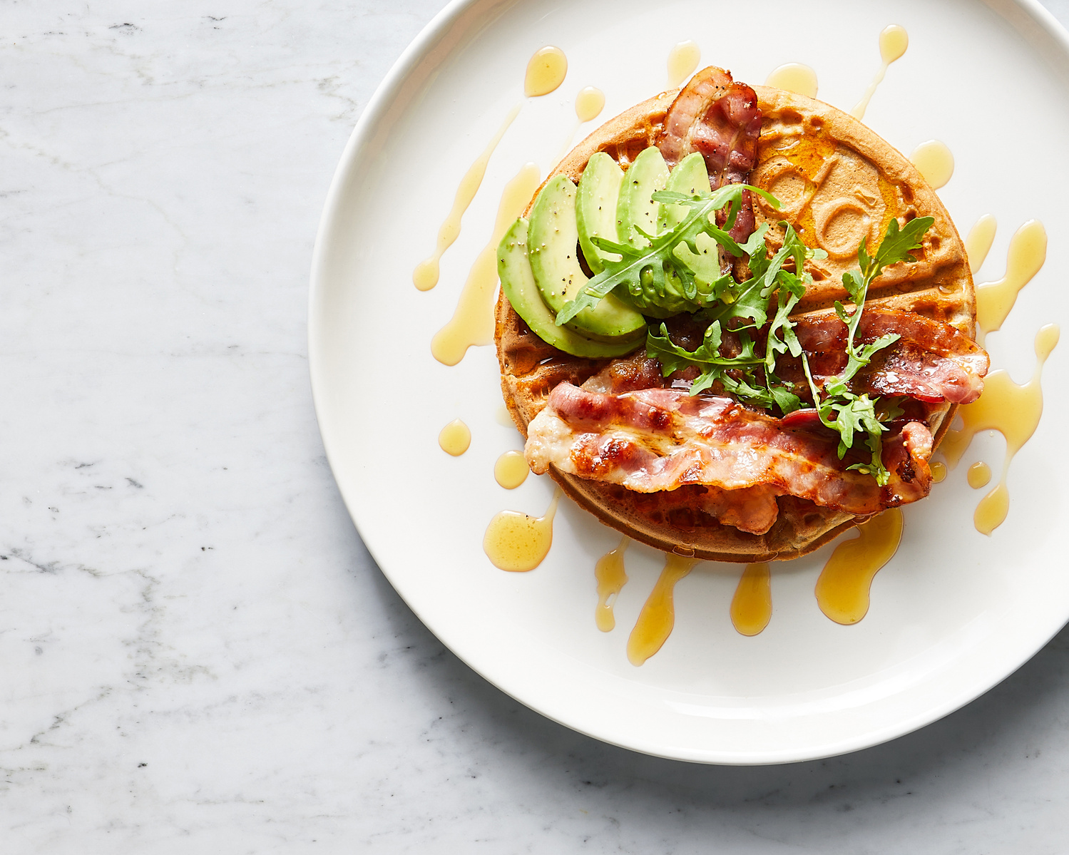 Branded waffles for Do Deli @ Hilton breakfast menu. Recipe development from Jane Alty for Stir Creative. Photography by London based food photographer Lol Johnson. Food and prop styling by Iona Blackshaw.
