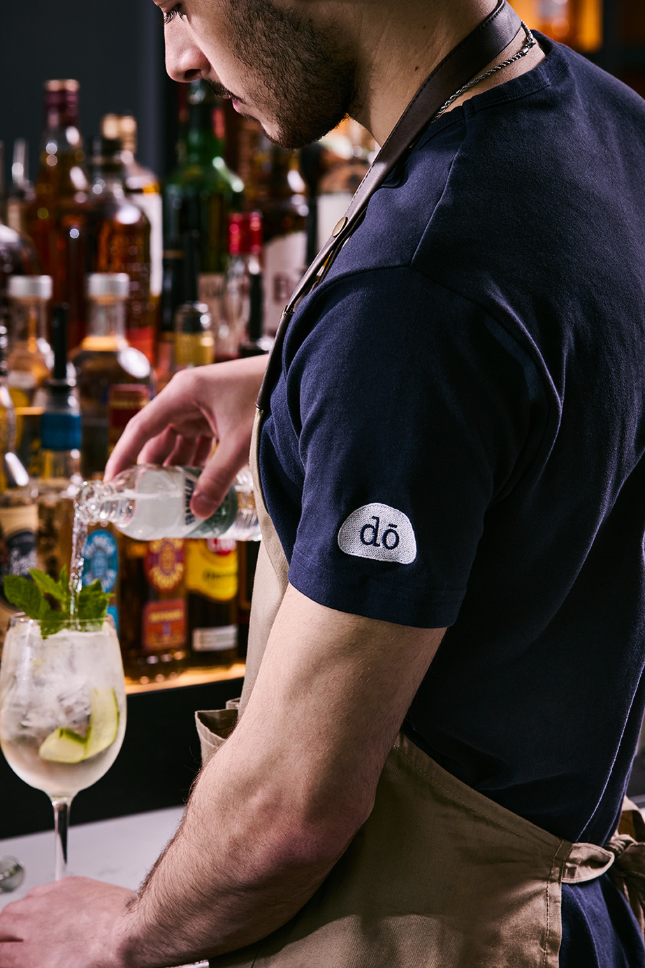 Generic lifestyle imagery of  bar staff uniforms for Hilton in-house eatery Do Deli. Photography by London based food and lifestyle photographer Lol Johnson. 