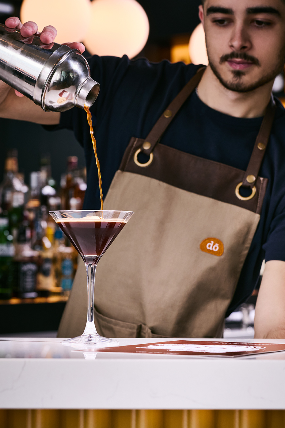 Generic lifestyle imagery of  bar staff uniforms for Hilton in-house eatery Do Deli. Photography by London based food and lifestyle photographer Lol Johnson. 