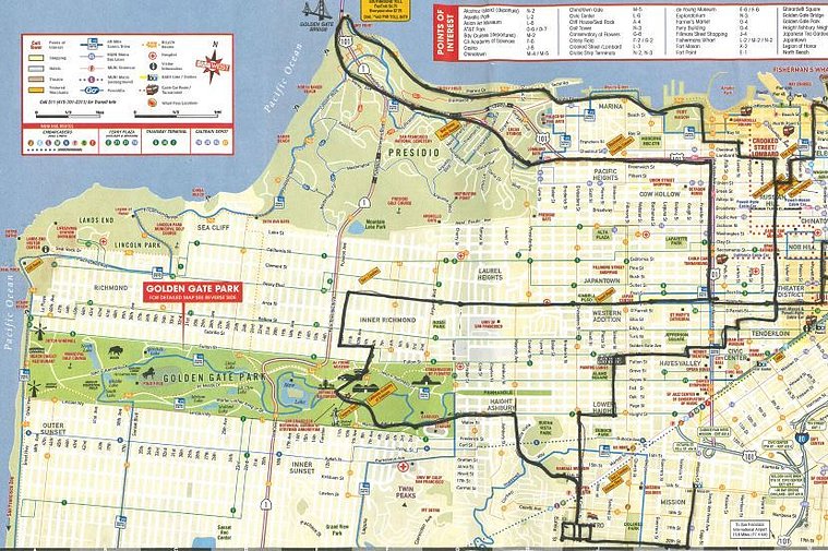 Map of San Fran on Foot