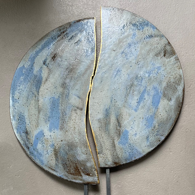 Chorus, grès et or 22ct, 60cm