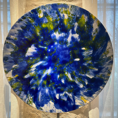 Blue energy, grès, 51cm,