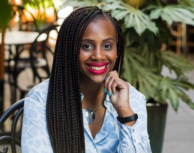 Beautiful professional woman smiling. 