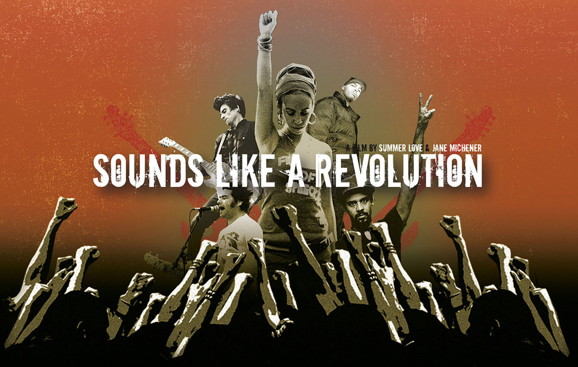 Documentary feature film Sounds Like a Revolution about protest music in America, featuring Michael Franti, David Crosby, Paris, NOFX, Ani Difranco, Blue King Brown, Rage Again the Machine and more. 