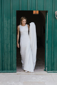 Bride before the ceremony at Masseria San Nicola