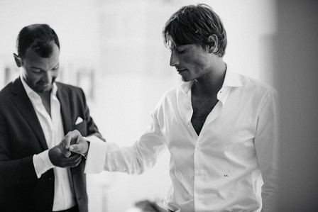 Groom's getting ready