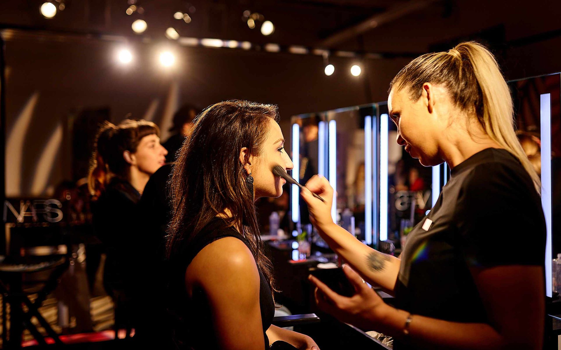 Brand engagement with on site NARS make-up artistsNARS brand experience