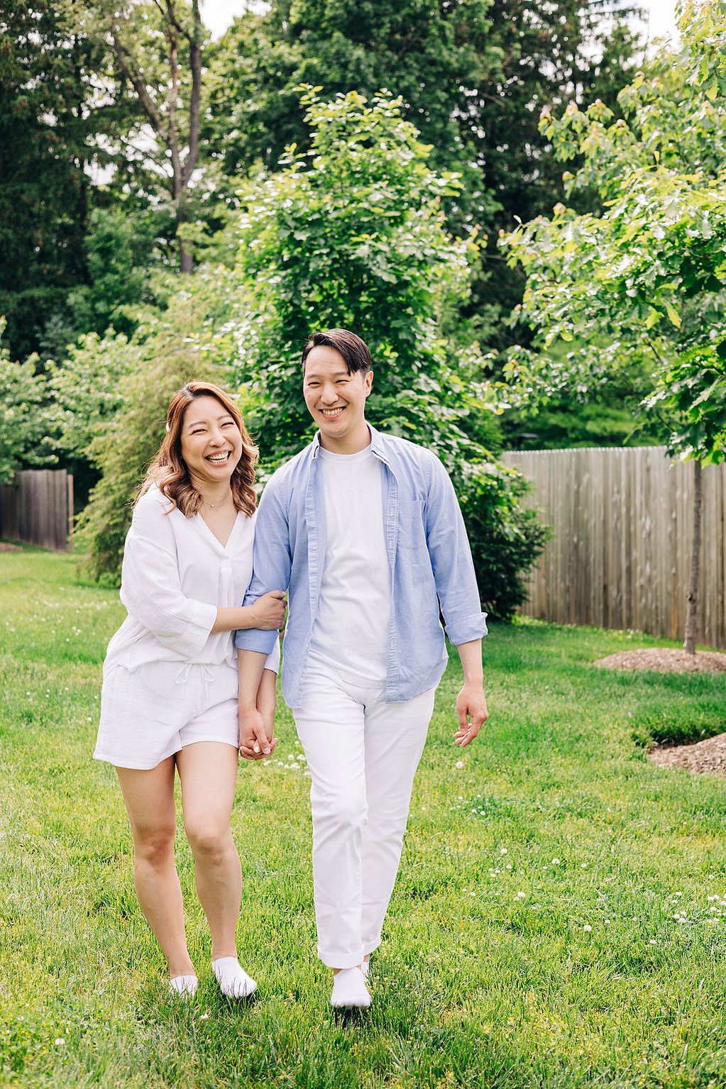documentary style engagement photoshoot at home in the philadelphia suburbs