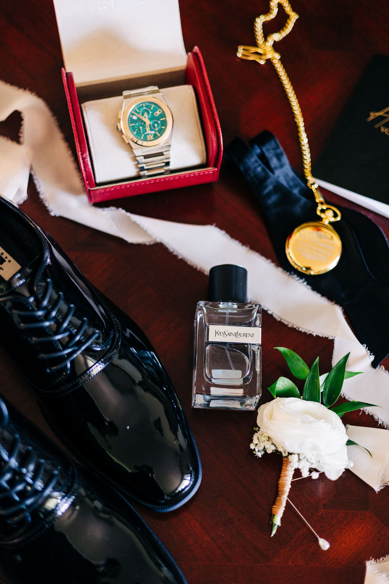 Designer groom wedding day details by Becca Haydu Philadelphia Wedding Photographer